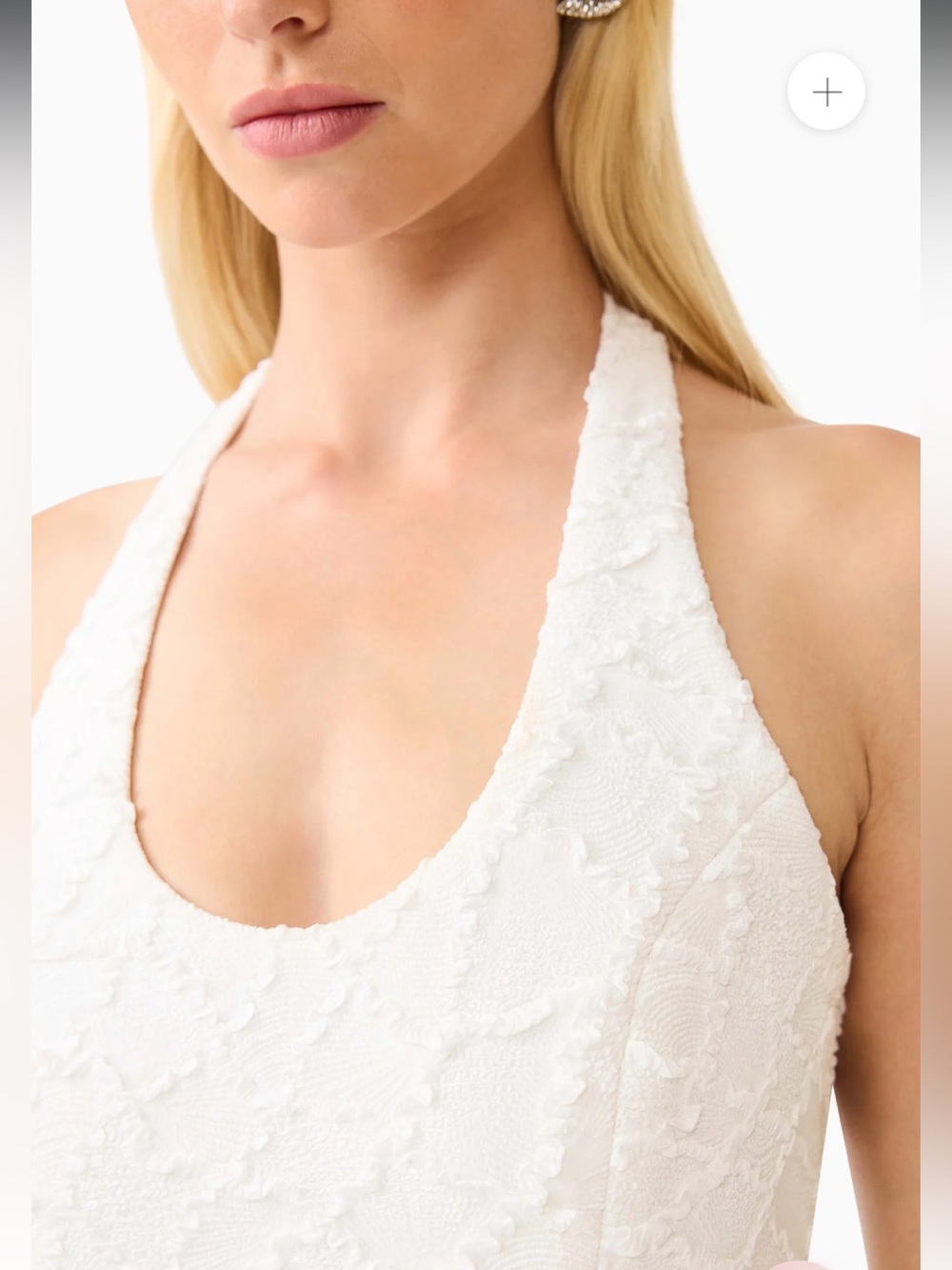 elliatt alexandra white lace halter neck maxi gown bridal dress size small NEW - Picture 11 of 13